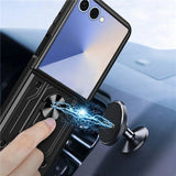 EIDERWOOD Samsung Galaxy Z Flip7 Hybrid Craftsman Case with Kickstand - White