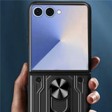 EIDERWOOD Samsung Galaxy Z Flip7 Hybrid Craftsman Case with Kickstand - Blue