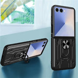 EIDERWOOD Samsung Galaxy Z Flip7 Hybrid Craftsman Case with Kickstand - Green