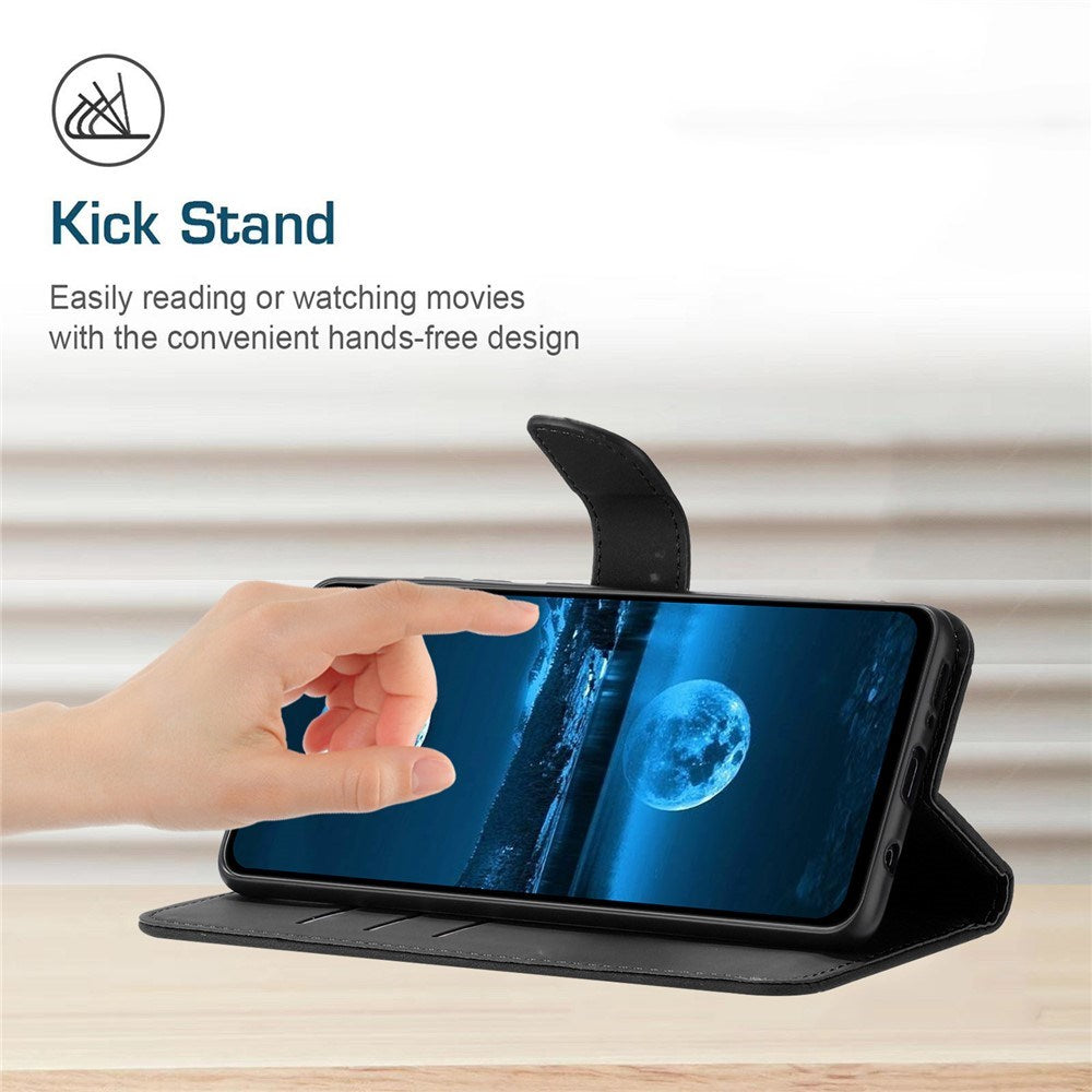 Oppo Reno14 (5G) Faux Leather Flip Case with Print - Black