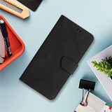 Oppo Reno14 (5G) Faux Leather Flip Case with Print - Black