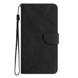Oppo Reno14 (5G) Faux Leather Flip Case with Print - Black