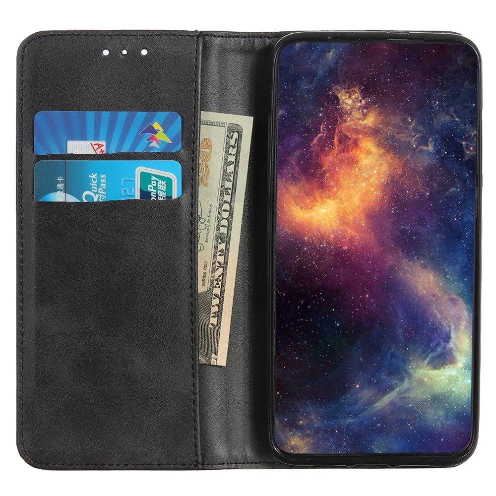 Samsung Galaxy S23 Magnetic Leather Flip Case w. Wallet - Black