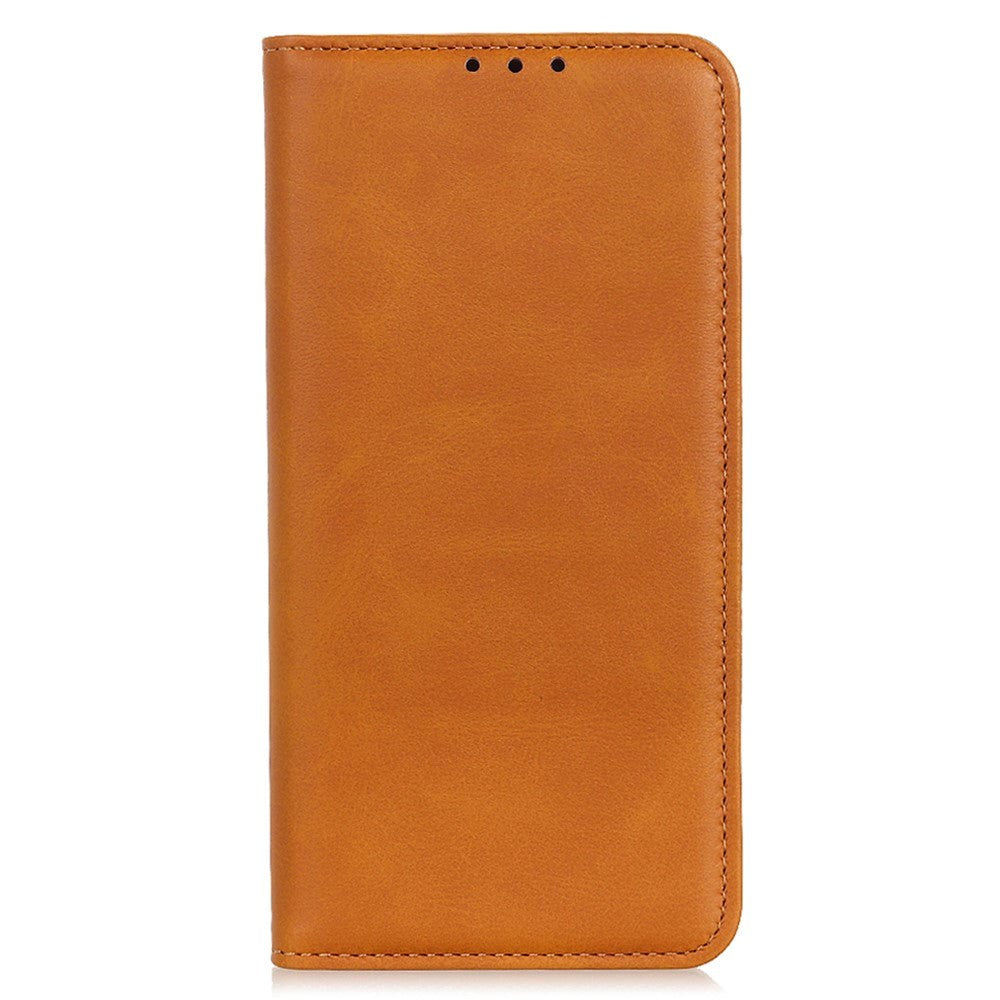 Samsung Galaxy S23 Magnetic Leather Flip Case w. Wallet - Brown