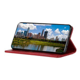 Samsung Galaxy S23 Magnetic Leather Flip Case w. Wallet - Red