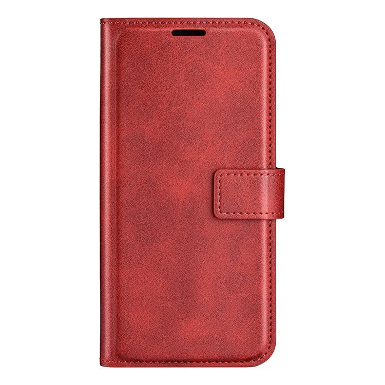 EIDERWOOD iPhone 17 Pro Max Faux Leather Flip Case with Stand & Card Holder - Red