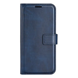 EIDERWOOD iPhone 17 Pro Max Faux Leather Flip Case with Stand & Card Holder - Blue