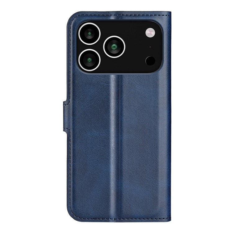 EIDERWOOD iPhone 17 Pro Max Faux Leather Flip Case with Stand & Card Holder - Blue