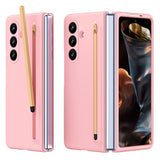 EIDERWOOD Samsung Galaxy Z Fold7 Hard Plastic Case with Stylus - Pink