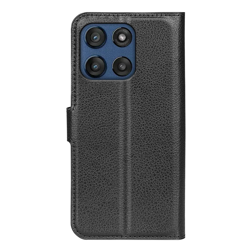 Motorola Moto G Stylus 5G (2025) EIDERWOOD Leather Flip Case with Cardholder & Stand Function - Black