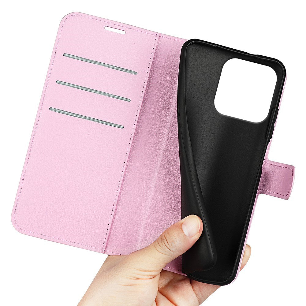 Motorola Moto G Stylus 5G (2025) EIDERWOOD Leather Flip Case with Cardholder & Stand Function - Pink