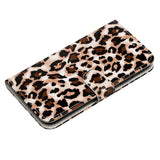 EIDERWOOD iPhone 17 Faux Leather Case with Wallet & Strap - Leopard