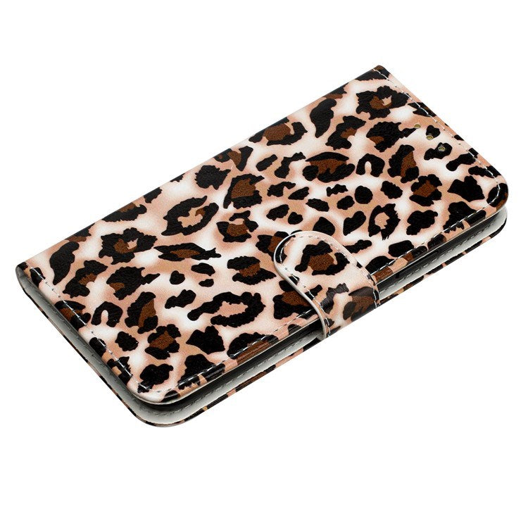 EIDERWOOD iPhone 17 Pro Faux Leather Case with Wallet & Strap - Leopard