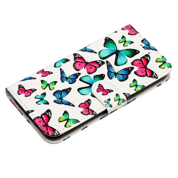 EIDERWOOD iPhone 17 Pro Faux Leather Case with Wallet & Strap - Butterflies