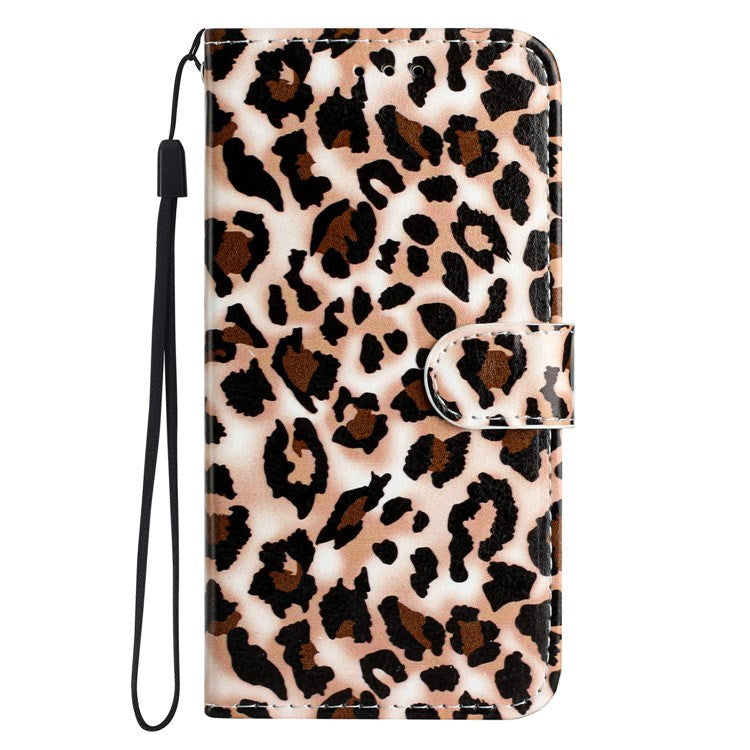 EIDERWOOD iPhone 17 Pro Max Faux Leather Case with Wallet & Strap - Leopard
