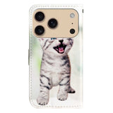 EIDERWOOD iPhone 17 Pro Max Faux Leather Case with Wallet & Strap - Kitten