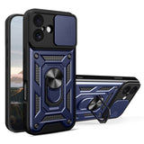 EIDERWOOD iPhone 17 Hybrid Craftsman Case with Kickstand & Cam Slider - Blue