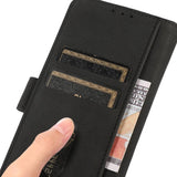 Samsung Galaxy S23 KHAZNEH Retro Leather Wallet Case - Black