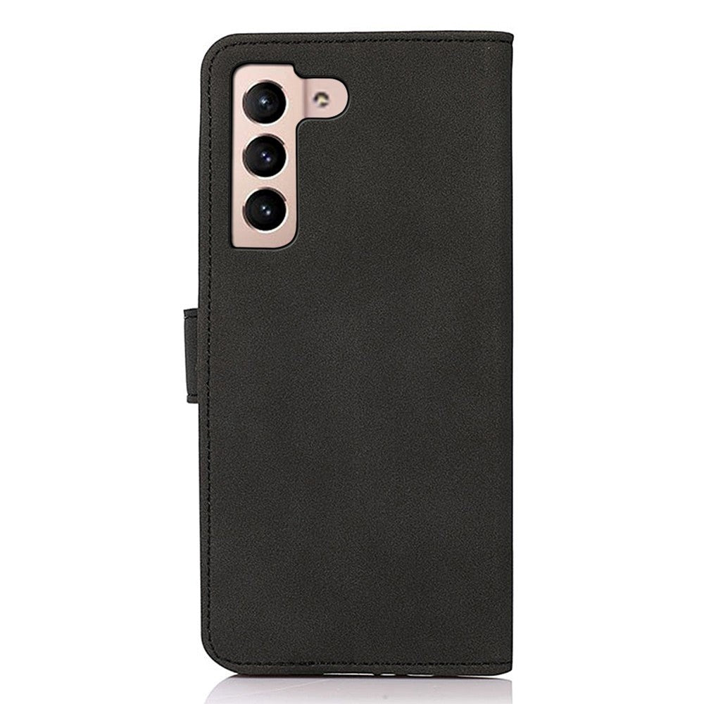 Samsung Galaxy S23 KHAZNEH Retro Leather Wallet Case - Black