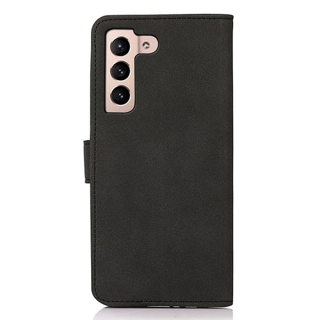 Samsung Galaxy S23 KHAZNEH Retro Leather Wallet Case - Black