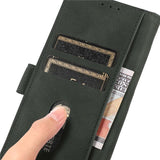 Samsung Galaxy S23 KHAZNEH Retro Leather Wallet Case - Green