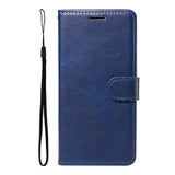 EIDERWOOD iPhone 17 Pro Faux Leather Case with Wallet & Strap - Blue
