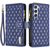 Samsung Galaxy S23 Faux Leather Case w. Built-in Wallet and Kickstand - Blue