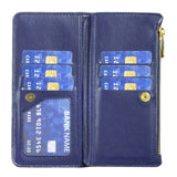 Samsung Galaxy S23 Faux Leather Case w. Built-in Wallet and Kickstand - Blue