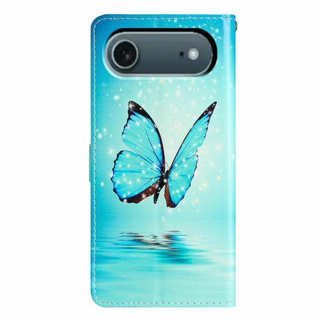 EIDERWOOD iPhone Air Faux Leather Case with Wallet & Strap - Butterfly