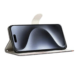 EIDERWOOD iPhone Air Faux Leather Case with Wallet & Strap - Blue Marble