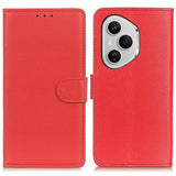 EIDERWOOD Honor 400 Pro Faux Leather Flip Case with Cardholder & Stand Function - Red