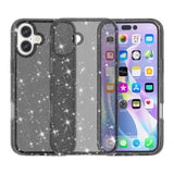 EIDERWOOD iPhone 17 Hybrid Plastic Case - Black Glitter