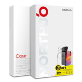 NORTHJO iPhone Air 3-in-1 Protection Set with Flexible Plastic Case / Tempered Screen Protector Glass / Camera Lens Protector Glass - Transparent