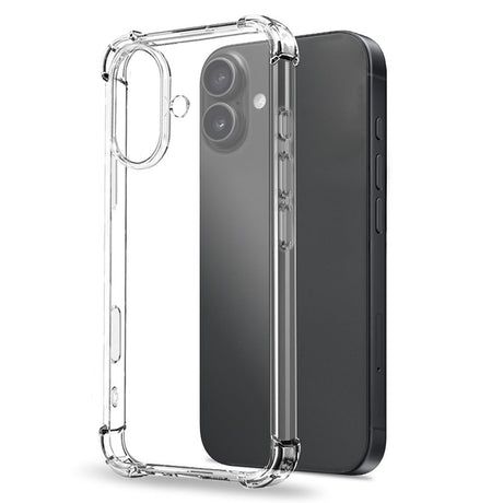 NORTHJO iPhone 17 3-in-1 Protection Set with Shock-Absorbing Flexible Plastic Case / Tempered Screen Protector Glass / Camera Lens Protector Glass - Transparent