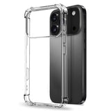 NORTHJO iPhone 17 Pro 3-in-1 Protection Set with Shock-Absorbing Flexible Plastic Case / Tempered Screen Protector Glass / Camera Lens Protector Glass - Transparent