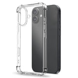 NORTHJO iPhone 17 2-in-1 Protection Set with Shock-Absorbing Flexible Plastic Case & Tempered Screen Protector Glass - Transparent