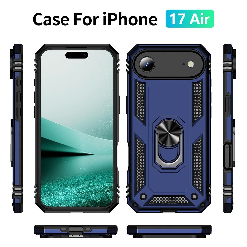 EIDERWOOD iPhone Air Hybrid Craftsman Case with Kickstand - Blue