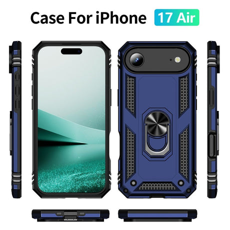 EIDERWOOD iPhone Air Hybrid Craftsman Case with Kickstand - Blue
