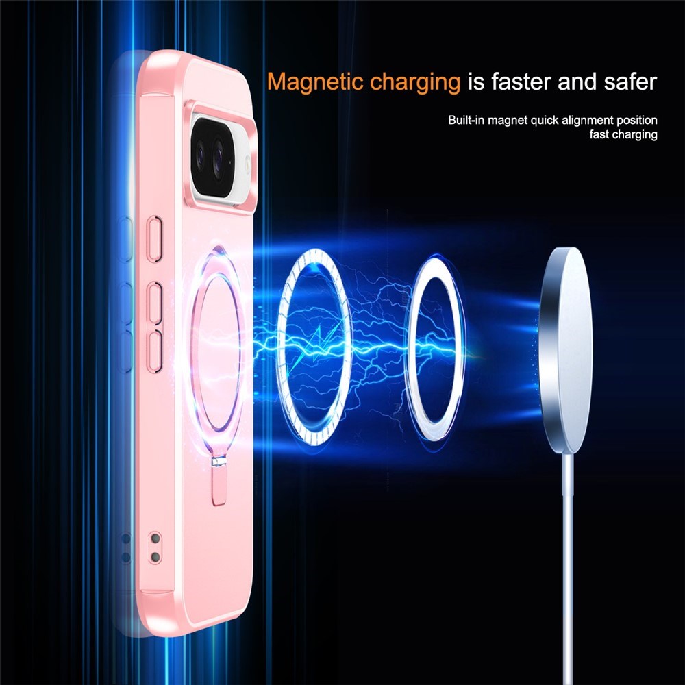 EIDERWOOD Google Pixel 10 / 10 Pro / 9 / 9 Pro Hybrid Case with Kickstand - MagSafe Compatible - Rosa