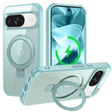 EIDERWOOD Google Pixel 10 / 10 Pro / 9 / 9 Pro Hybrid Case with Kickstand - MagSafe Compatible - Light Blue