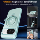 EIDERWOOD Google Pixel 10 / 10 Pro / 9 / 9 Pro Hybrid Case with Kickstand - MagSafe Compatible - Light Blue