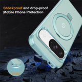 EIDERWOOD Google Pixel 10 / 10 Pro / 9 / 9 Pro Hybrid Case with Kickstand - MagSafe Compatible - Light Blue