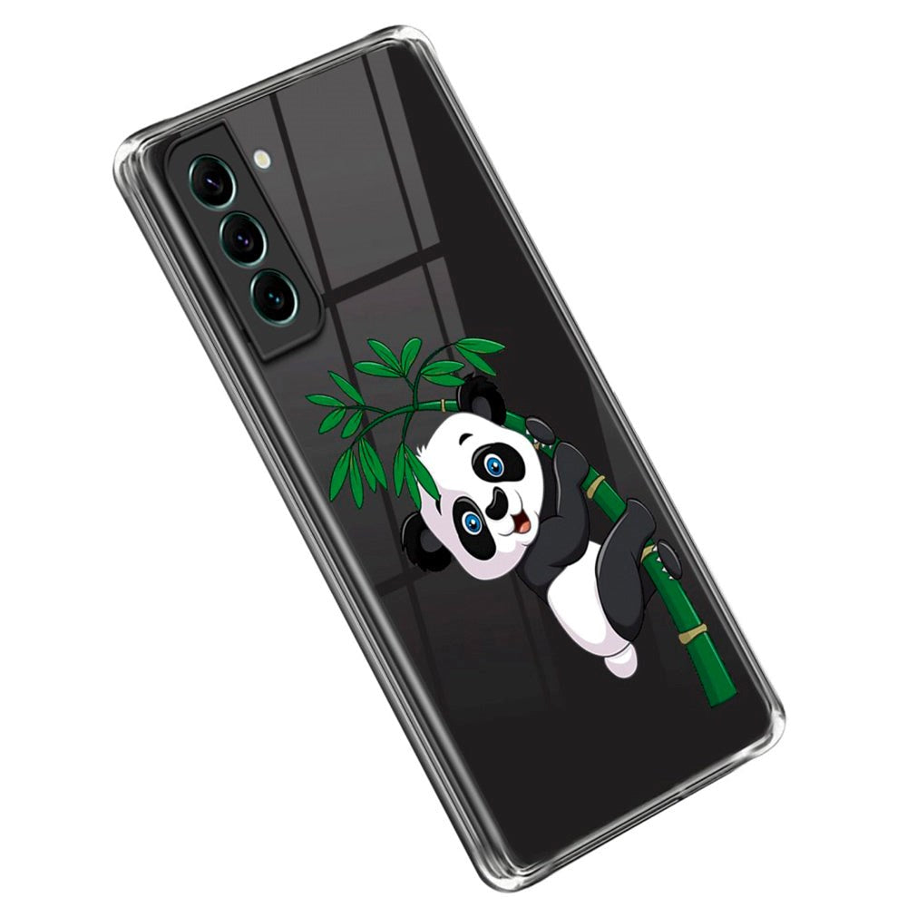 Samsung Galaxy S23+ (Plus) Flexible Plastic Back Case w. Motive - Panda