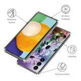 Samsung Galaxy A14 (5G) Plastic Case w. Motive - Purple Flower