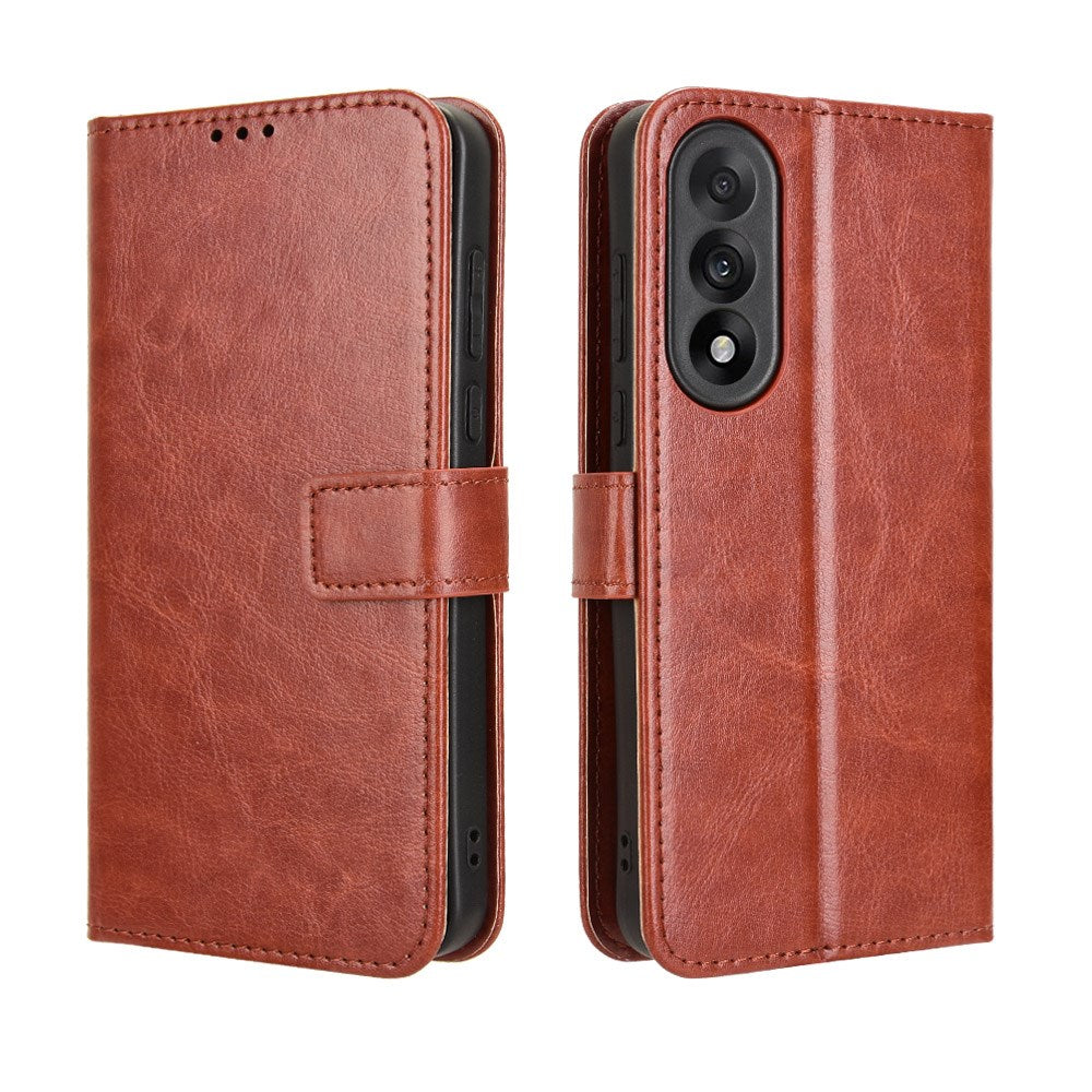 EIDERWOOD OnePlus Nord 5 Faux Leather Flip Case with Strap - Brown