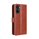 EIDERWOOD OnePlus Nord CE5 Faux Leather Flip Case with Strap - Brown