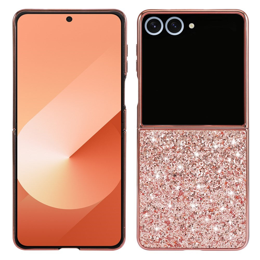 EIDERWOOD Samsung Galaxy Z Flip7 Glitter Case - Rose Gold