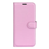 Samsung Galaxy A14 (5G) PU Litchi Leather Wallet Case - Pink