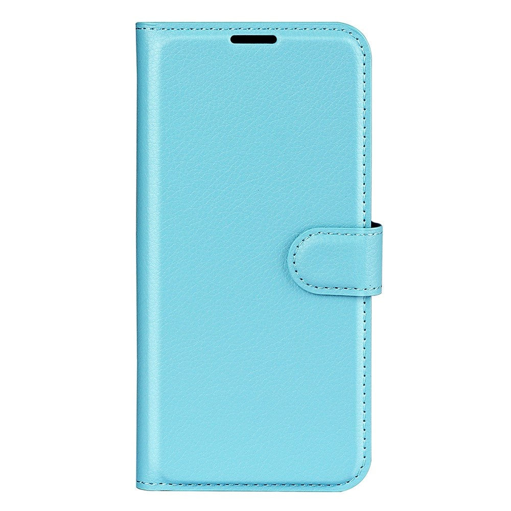 Samsung Galaxy A14 (5G) PU Litchi Leather Wallet Case - Blue