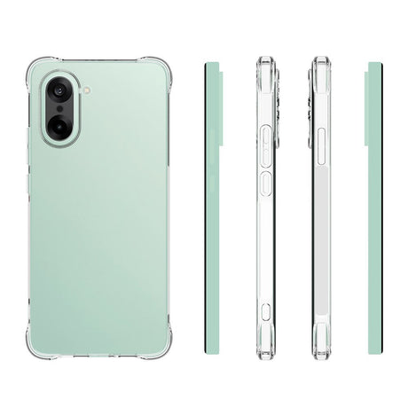 OnePlus Nord CE5 Plastic Case with Shock Absorbing Corners - Transparent